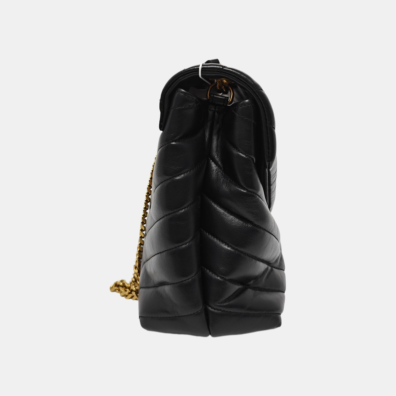 LOULOU Small Quilted Calfskin Black