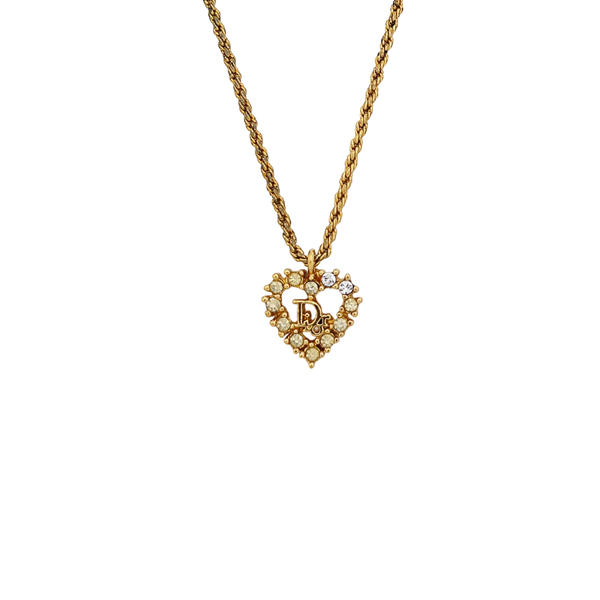 Authenticated pre-owned  DIOR Oblique Gold-tone Metal Necklace - Necklace at Looply