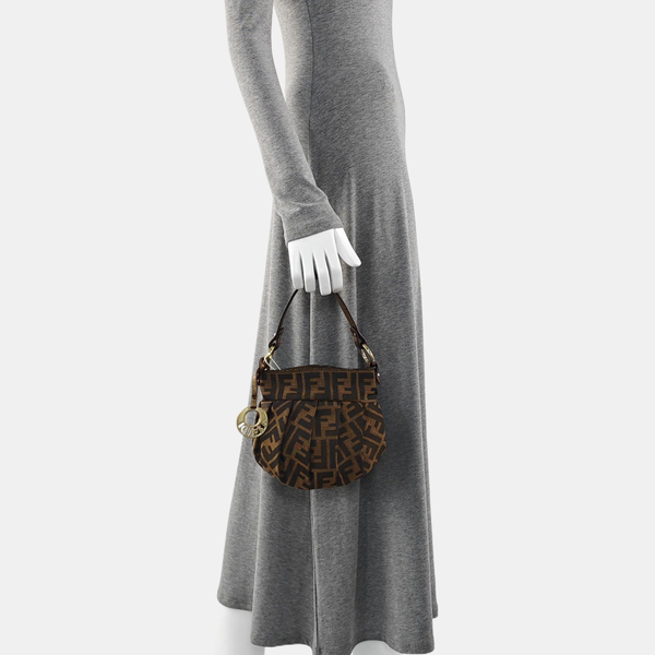 Canvas Top Handle Bag Brown