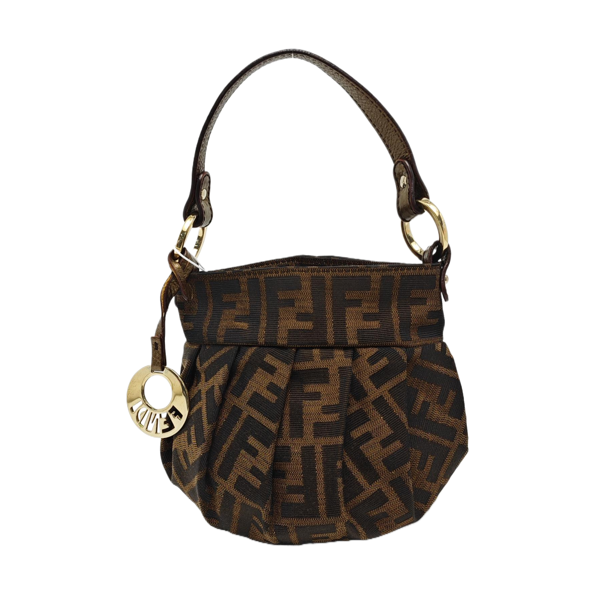 Canvas Top Handle Bag Brown