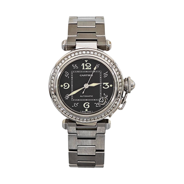 35.5mm Black Automatic Watch