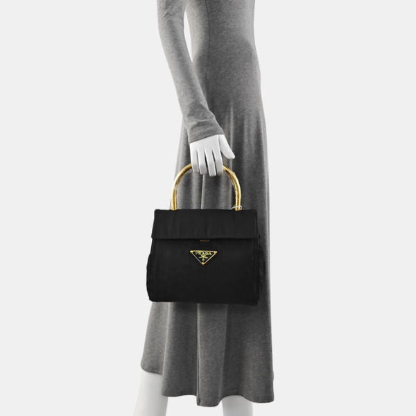 Nylon Tote Bag Black