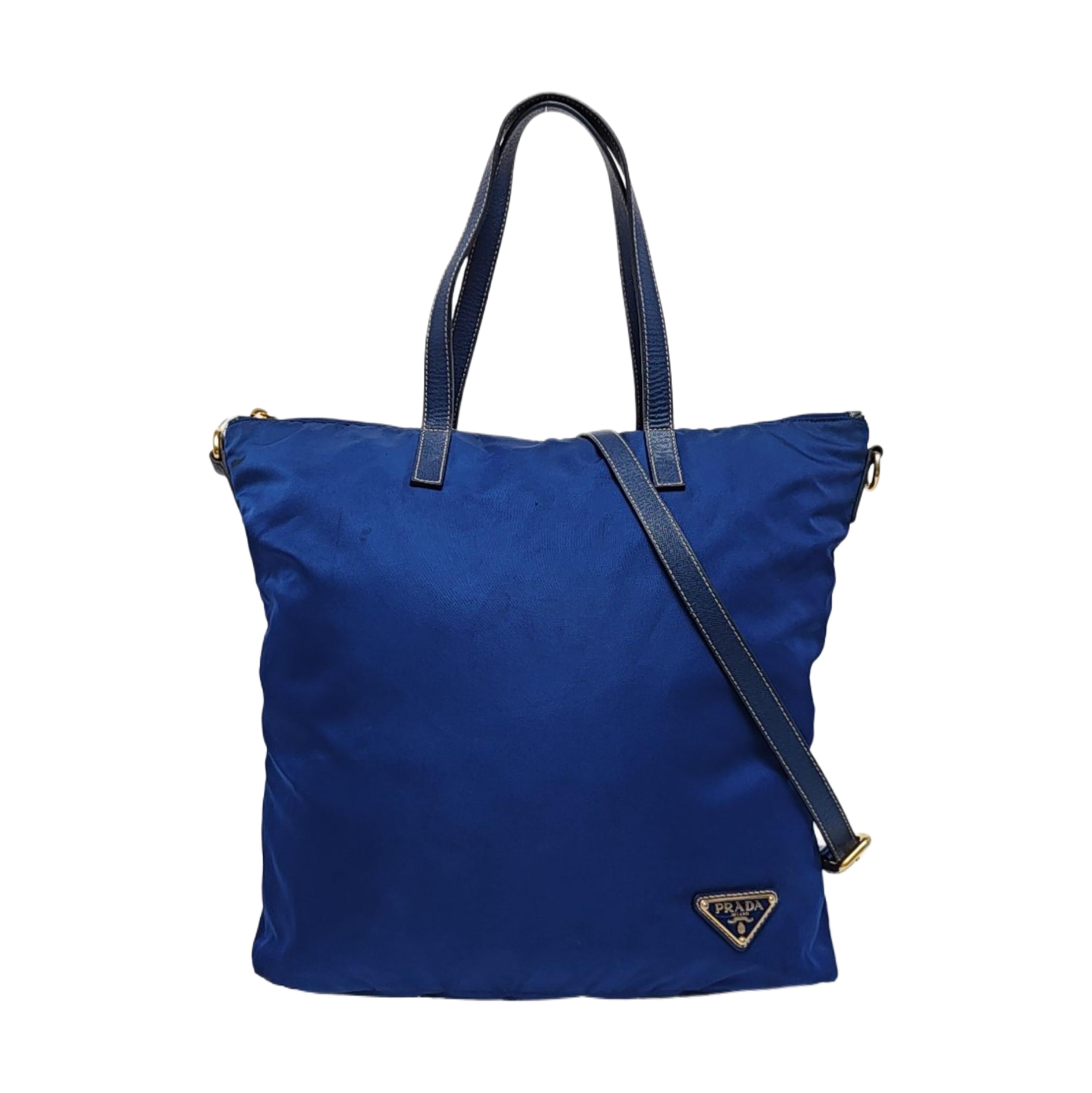 Nylon Tote Bag Blue