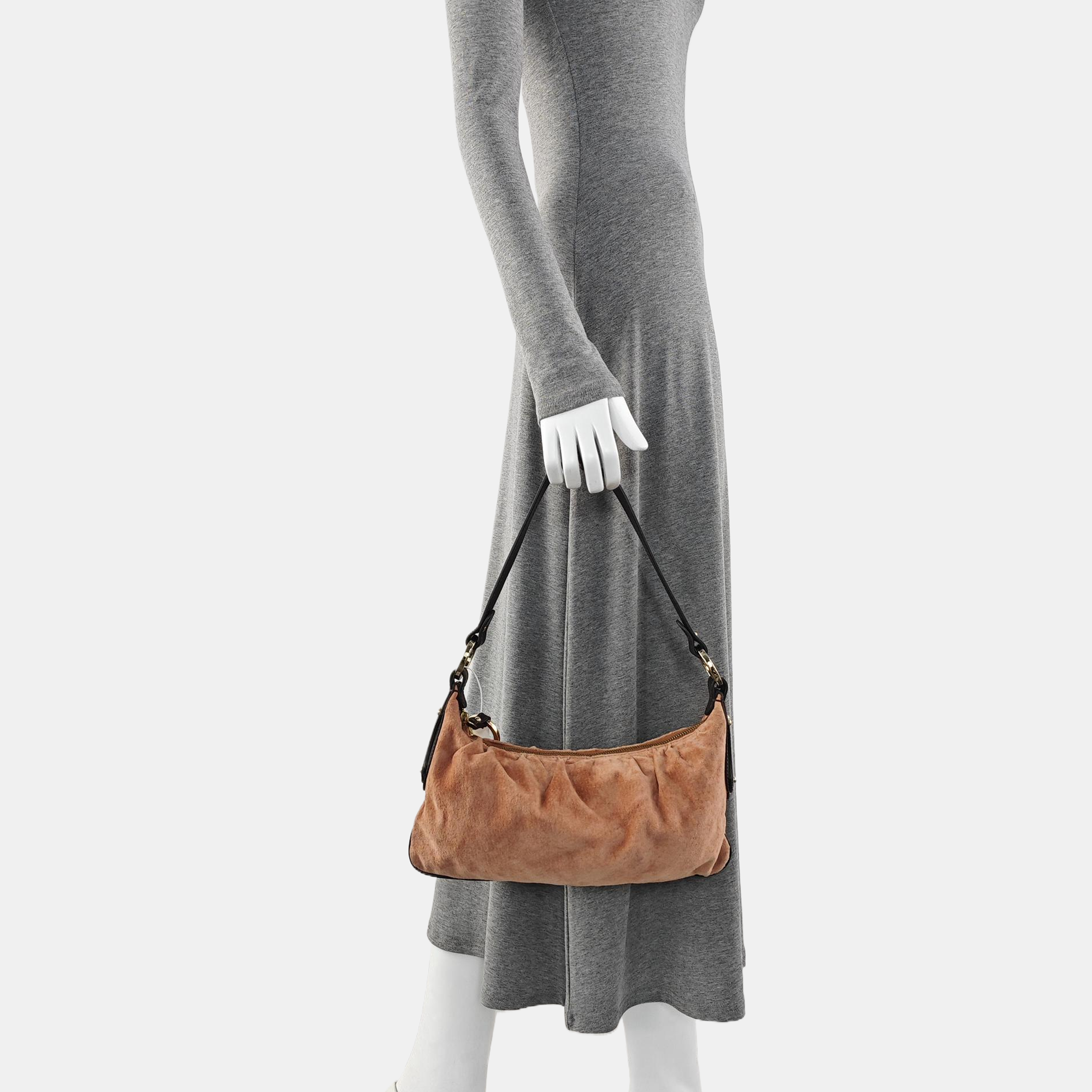 Suede Shoulder Bag Pink
