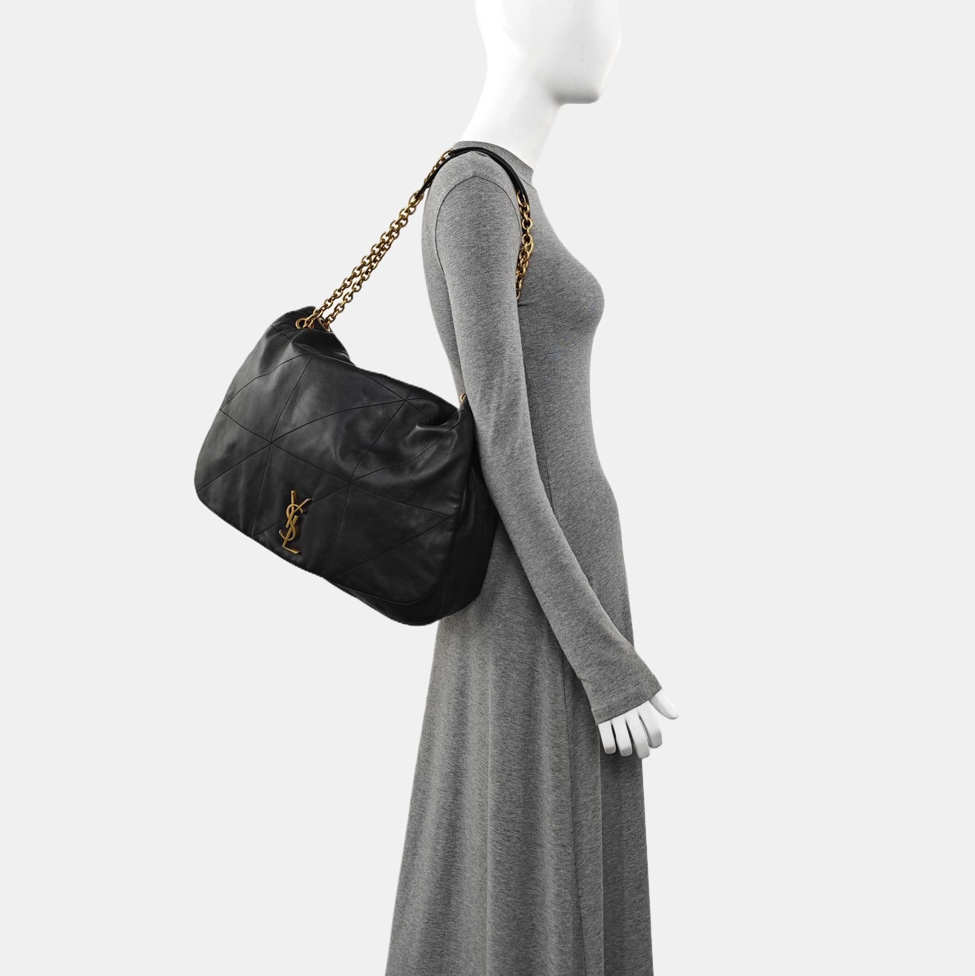JAMIE 4.3 Quilted Lambskin Black