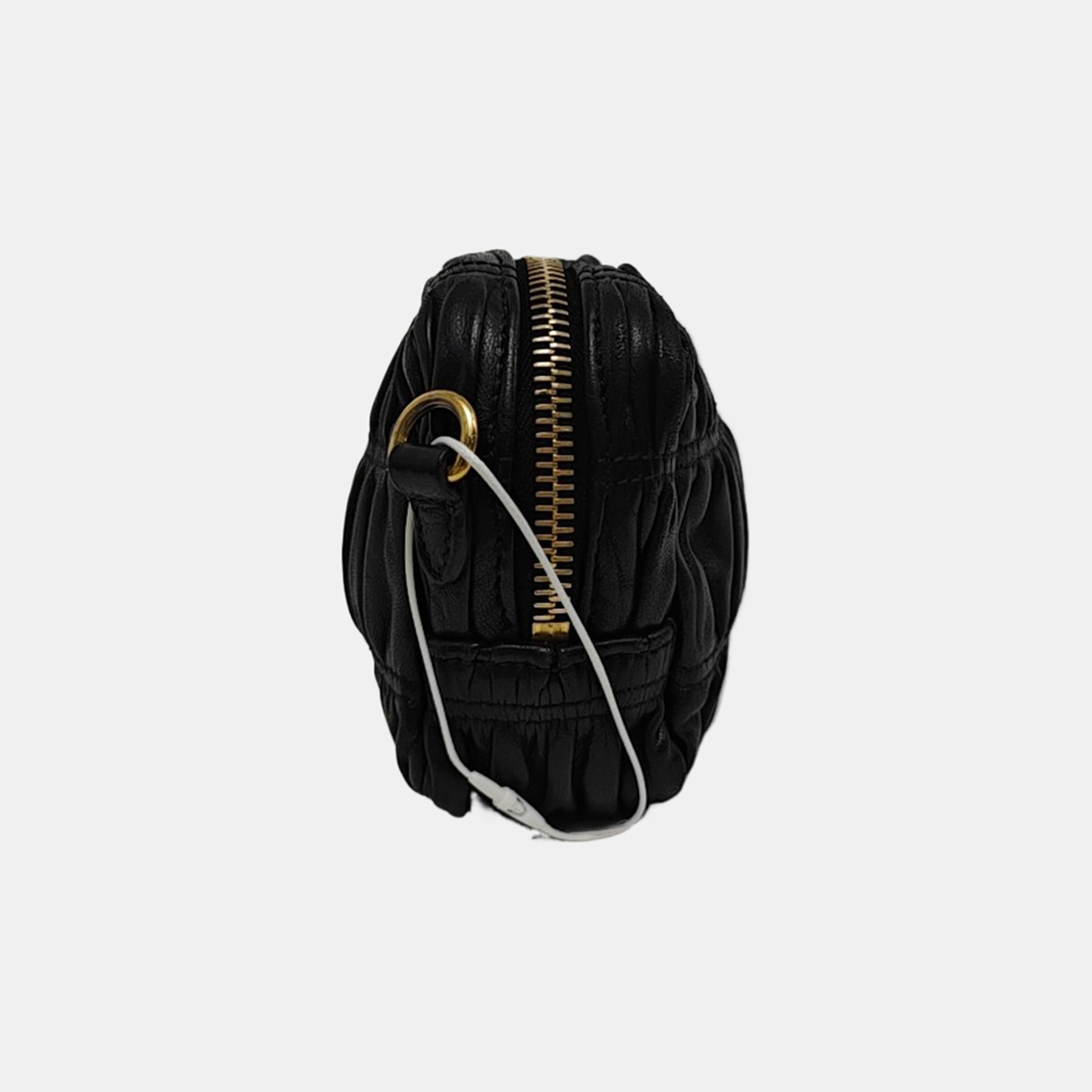 Quilted Lambskin Shoulder Bag Black