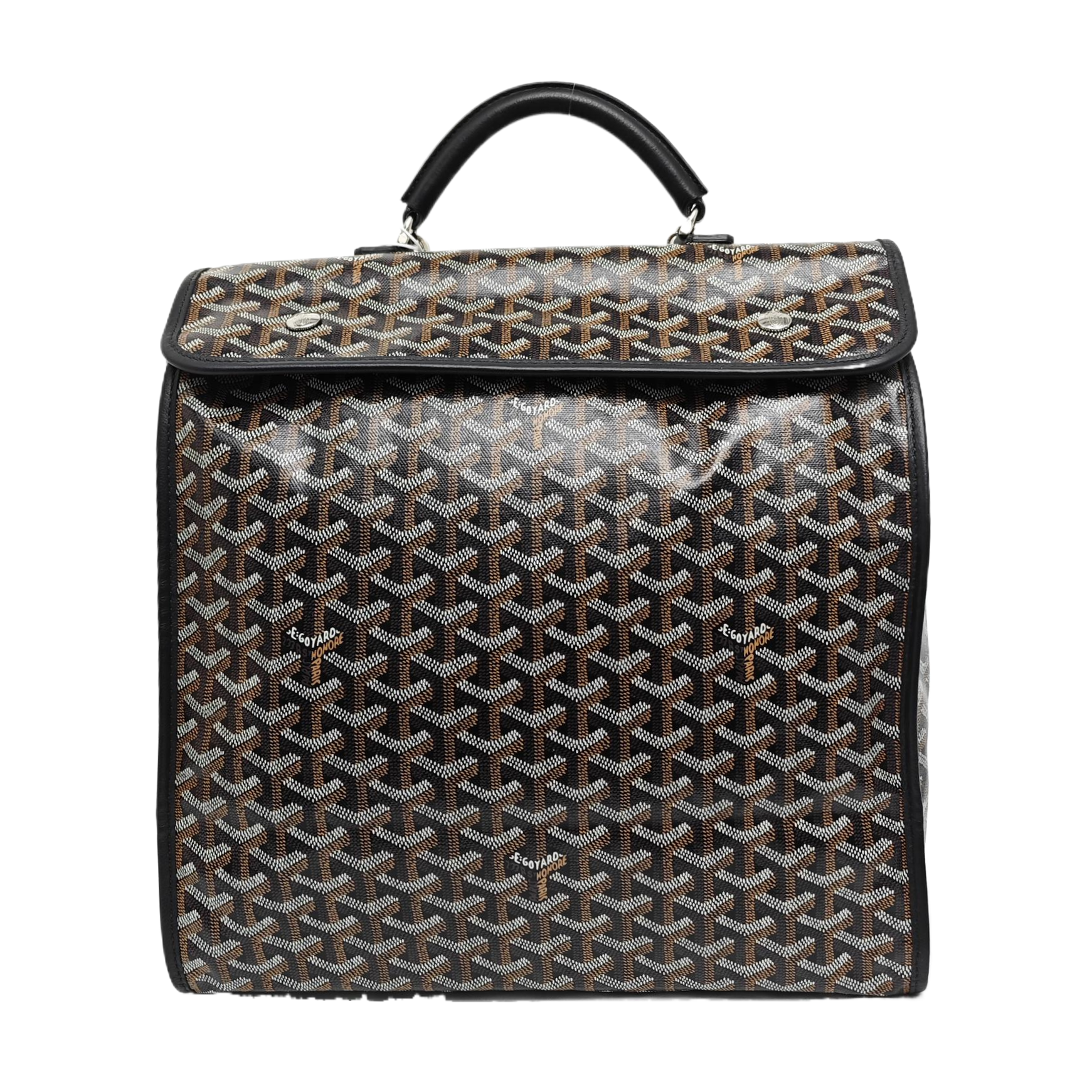 Saint Léger Coated Canvas Black
