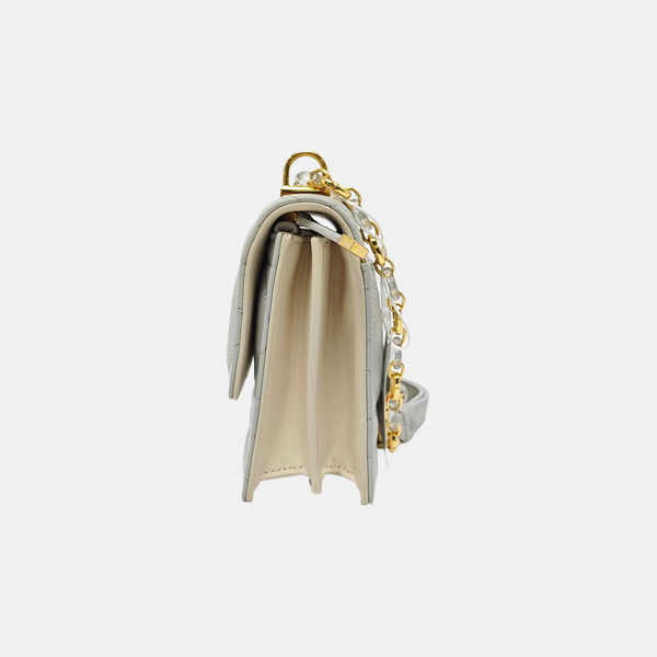 Miss Caro Mini Cannage Lambskin Gray