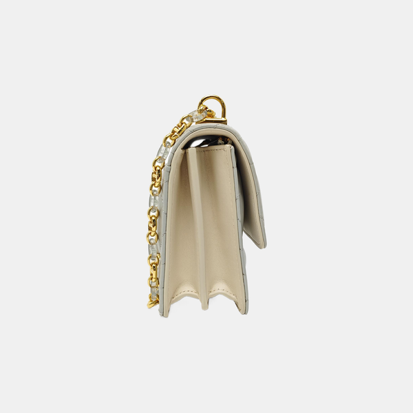 Miss Caro Mini Cannage Lambskin Gray