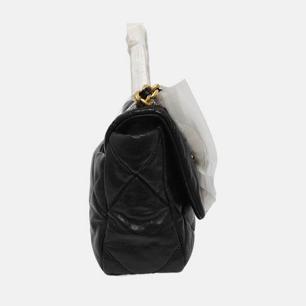 CHANEL 19 Small Quilted Lambskin Black