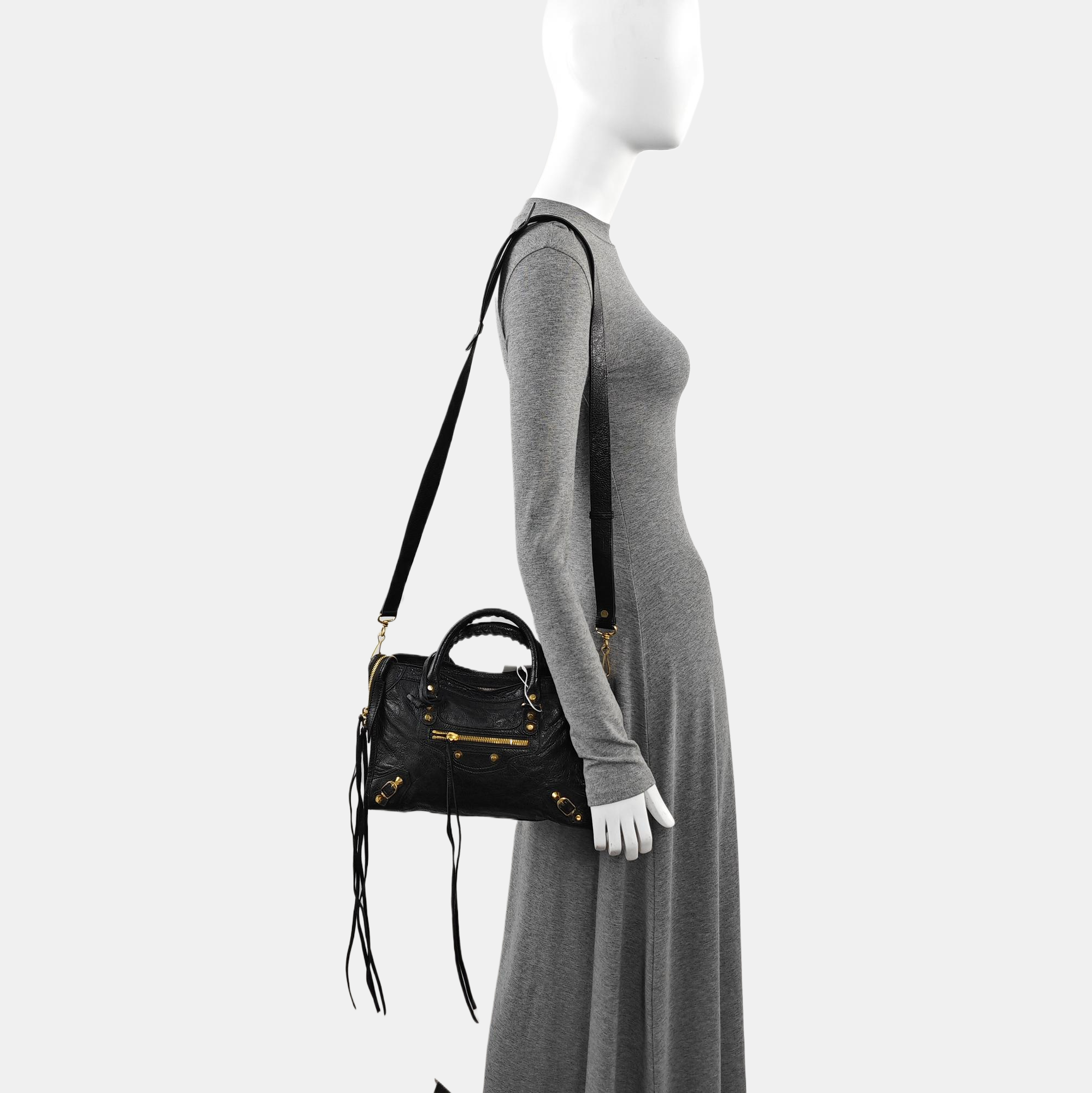 Classic City Small Lambskin Black