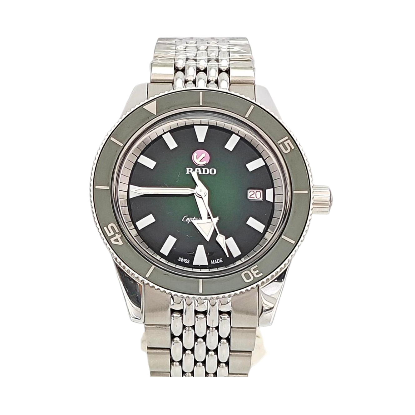 Captain Cook 42mm Green Automatic Watch