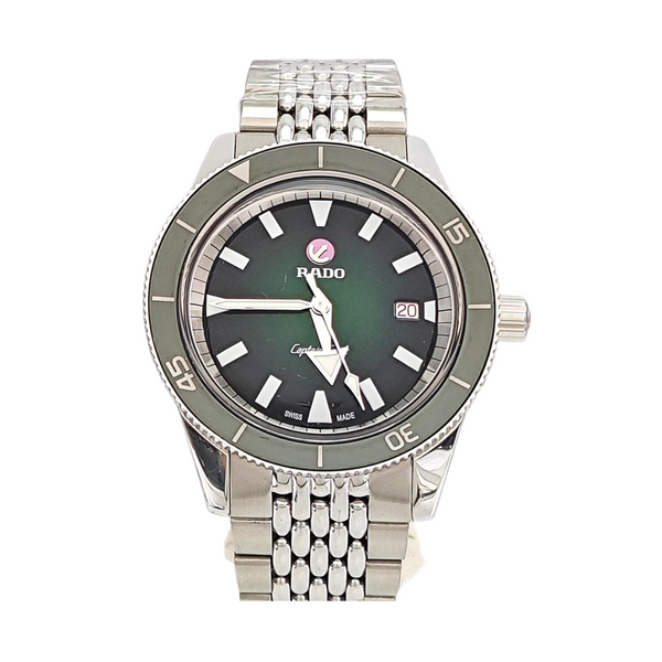 Captain Cook 42mm Green Automatic Watch