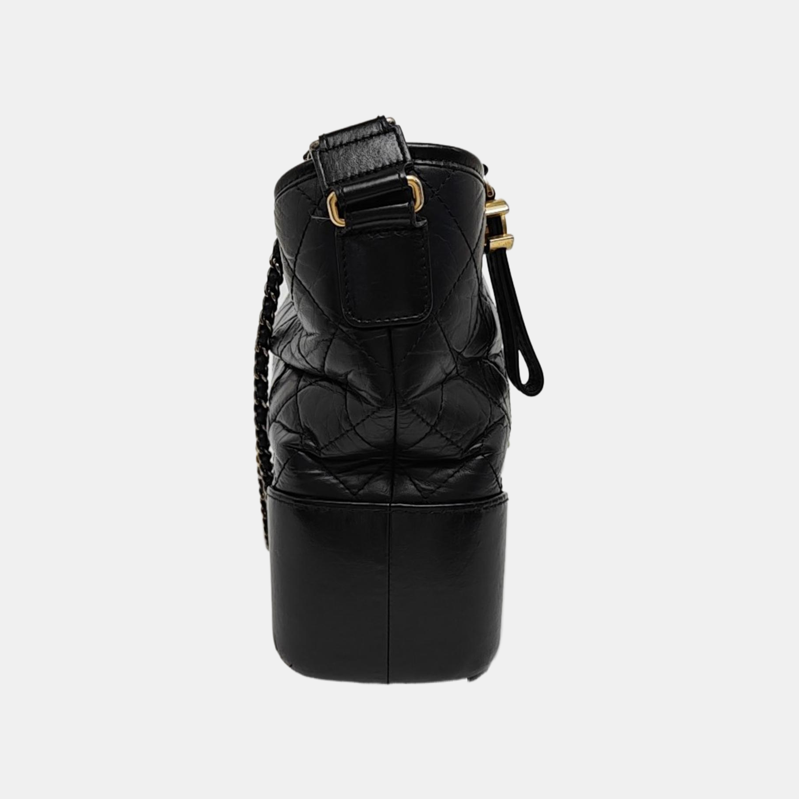 GABRIELLE Large Quilted Calfskin Black