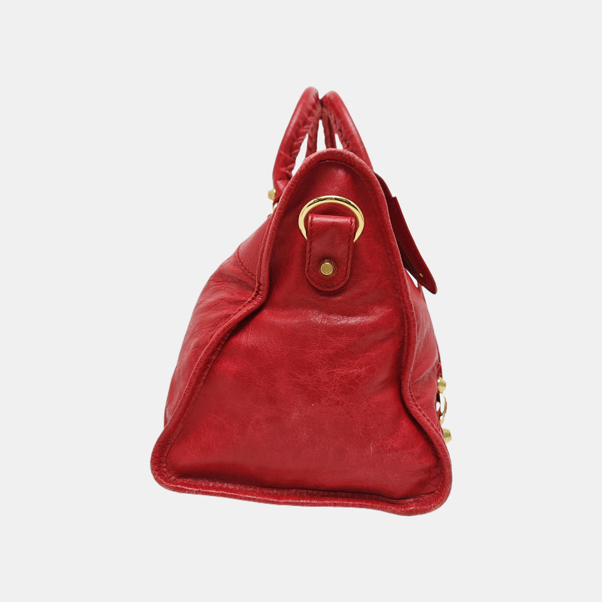 Classic City Medium Lambskin Red