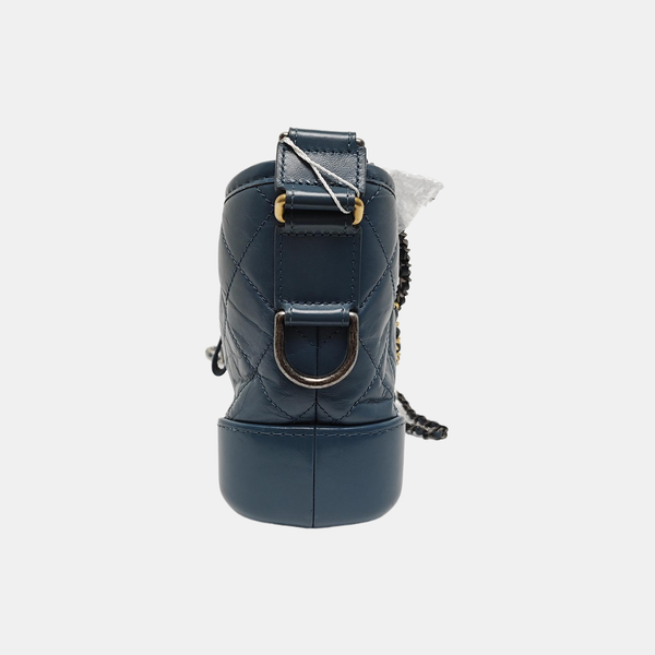 GABRIELLE Small Quilted Calfskin Blue