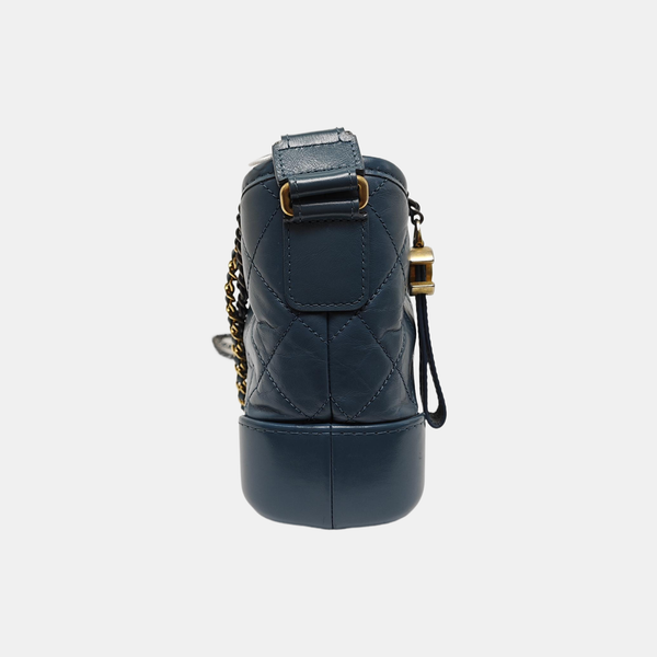 GABRIELLE Small Quilted Calfskin Blue