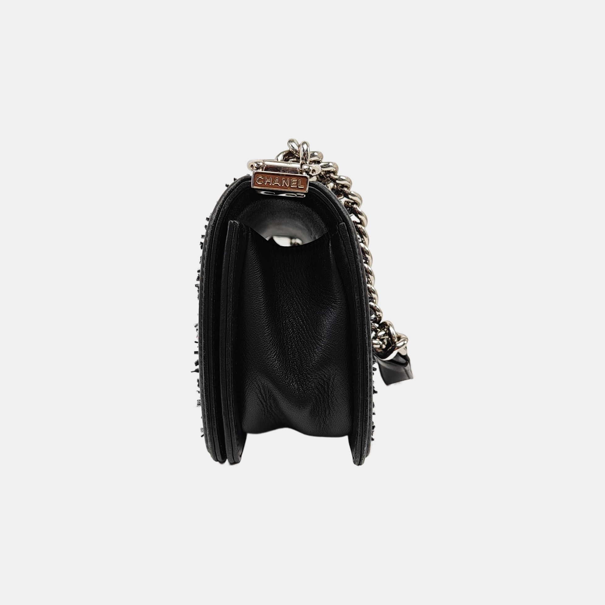 BOY CHANEL Small Quilted Lambskin Black