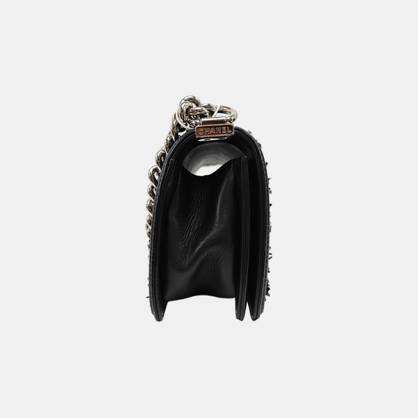 BOY CHANEL Small Quilted Lambskin Black