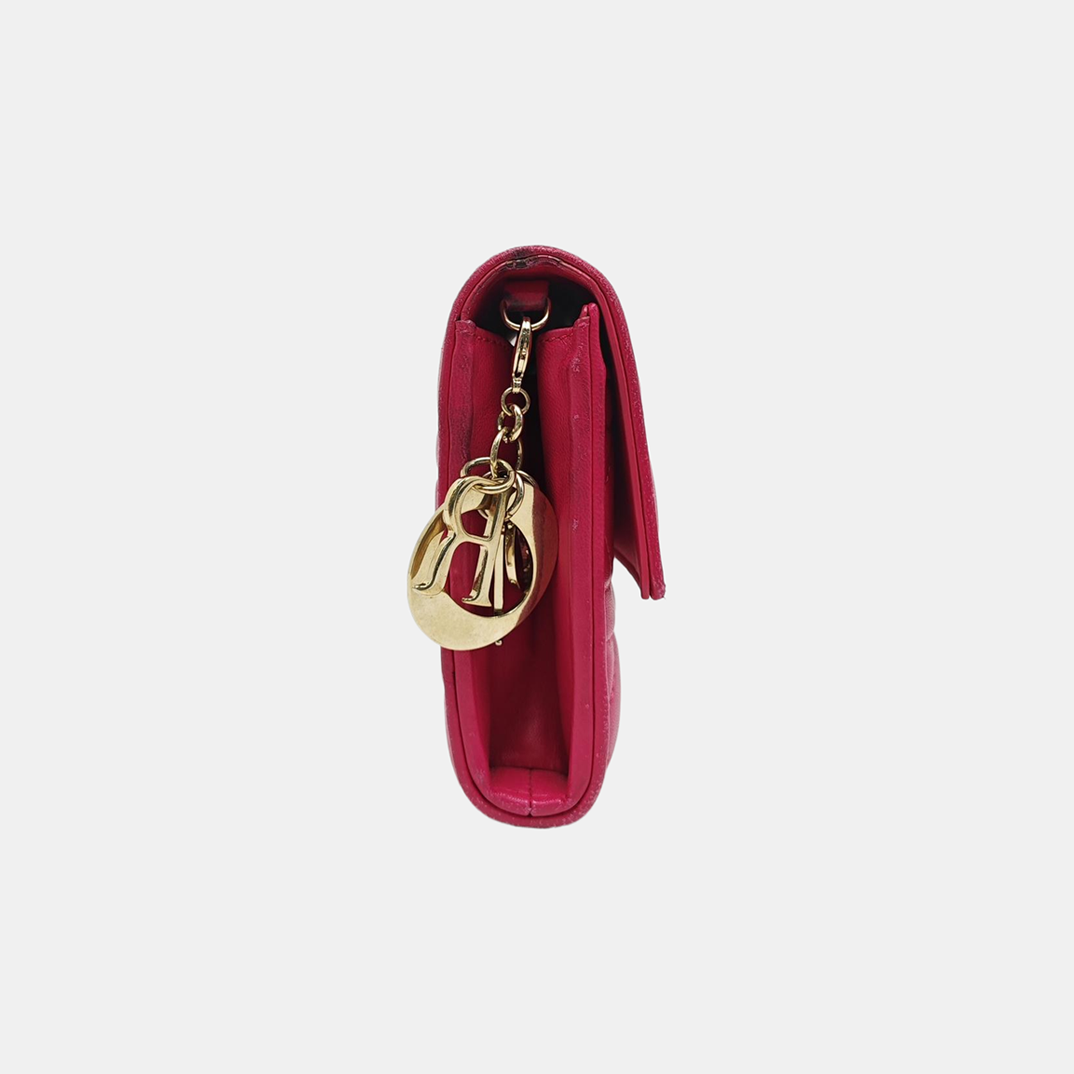 Lady Dior Small Cannage Lambskin Pink