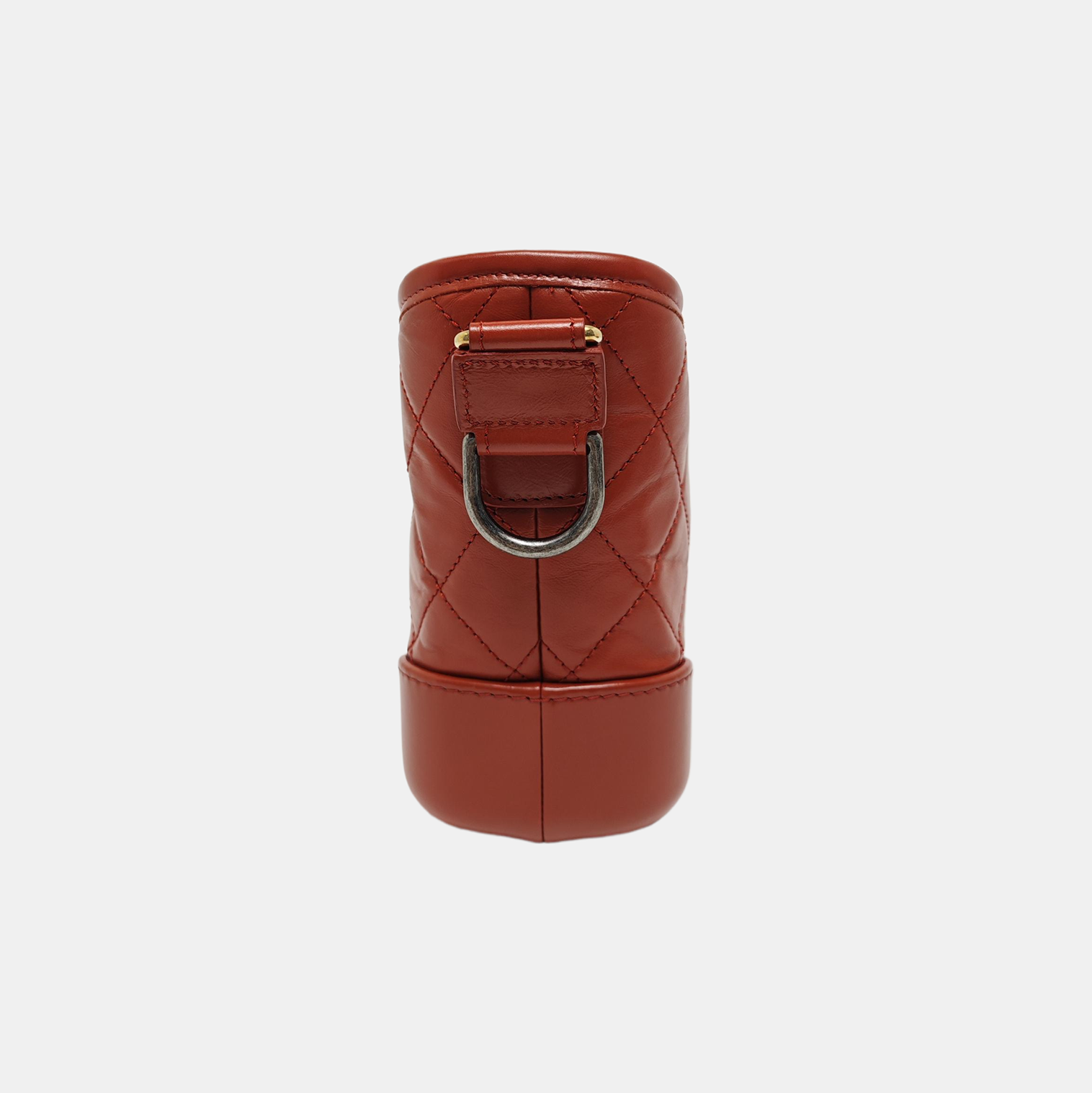 GABRIELLE Small Quilted Calfskin Red