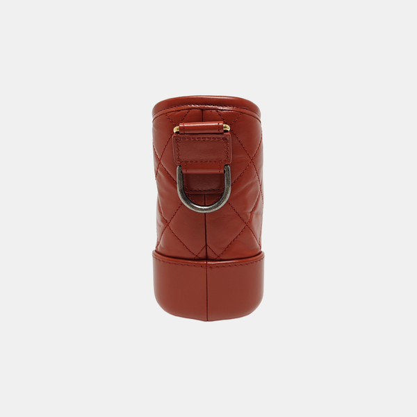 GABRIELLE Small Quilted Calfskin Red