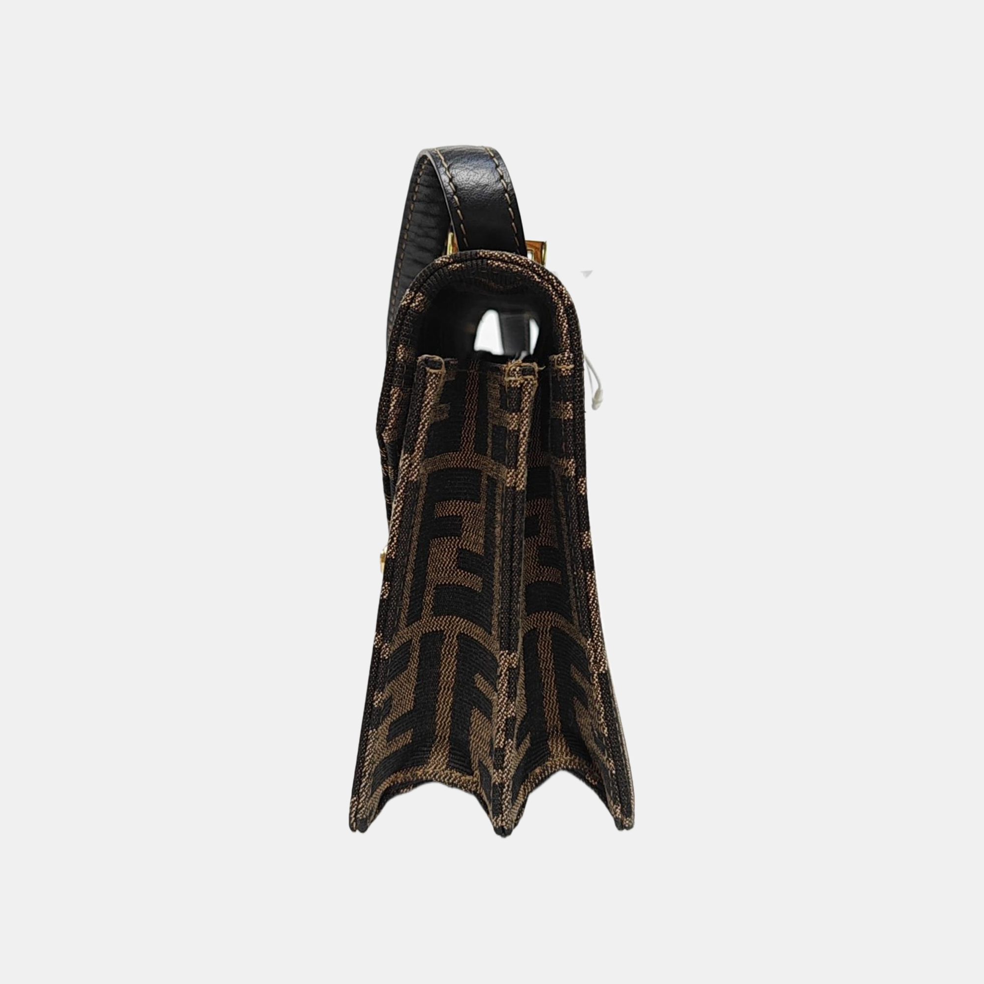 Canvas Shoulder Bag Brown