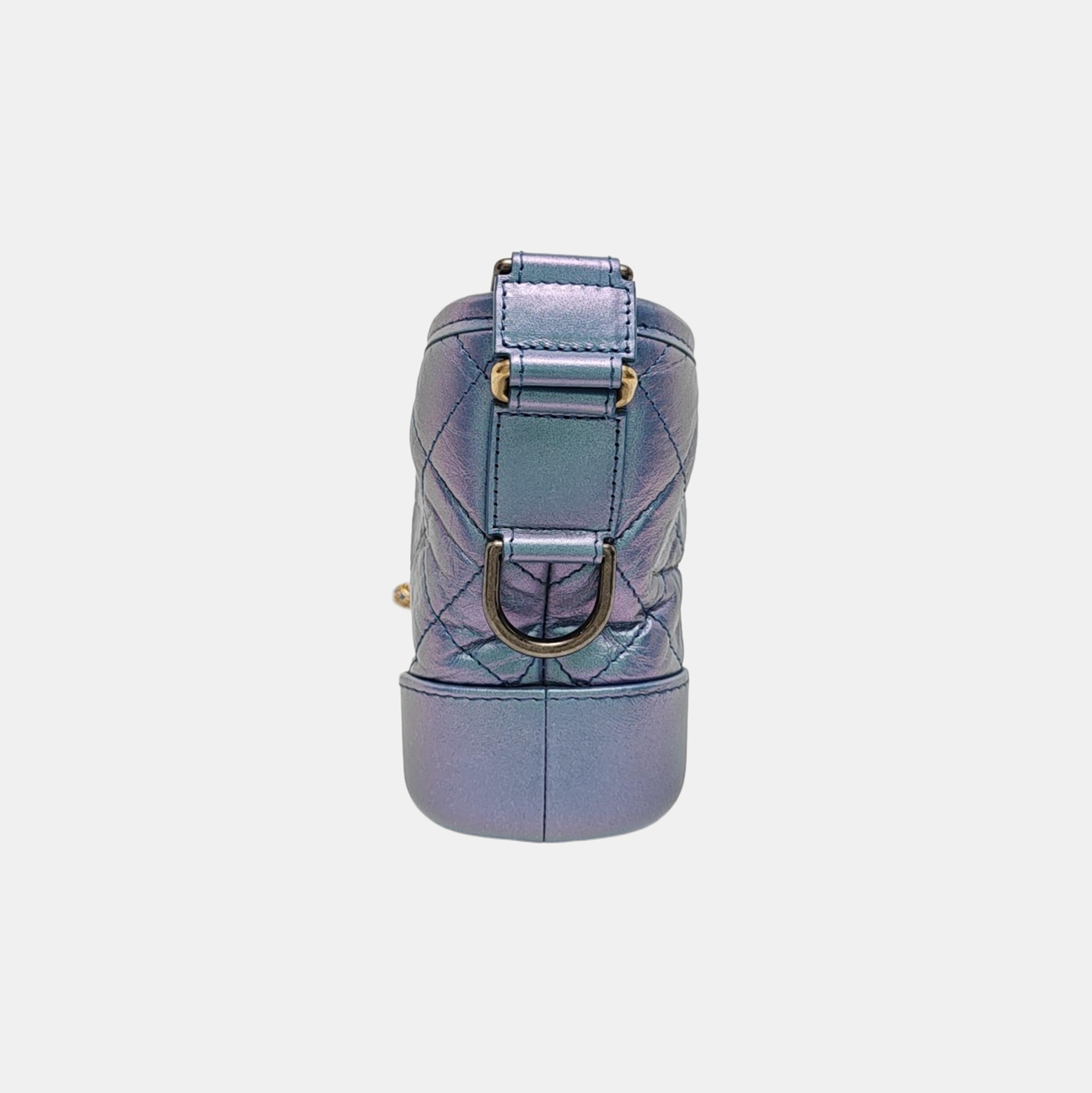 GABRIELLE Small Quilted Calfskin Metallic
