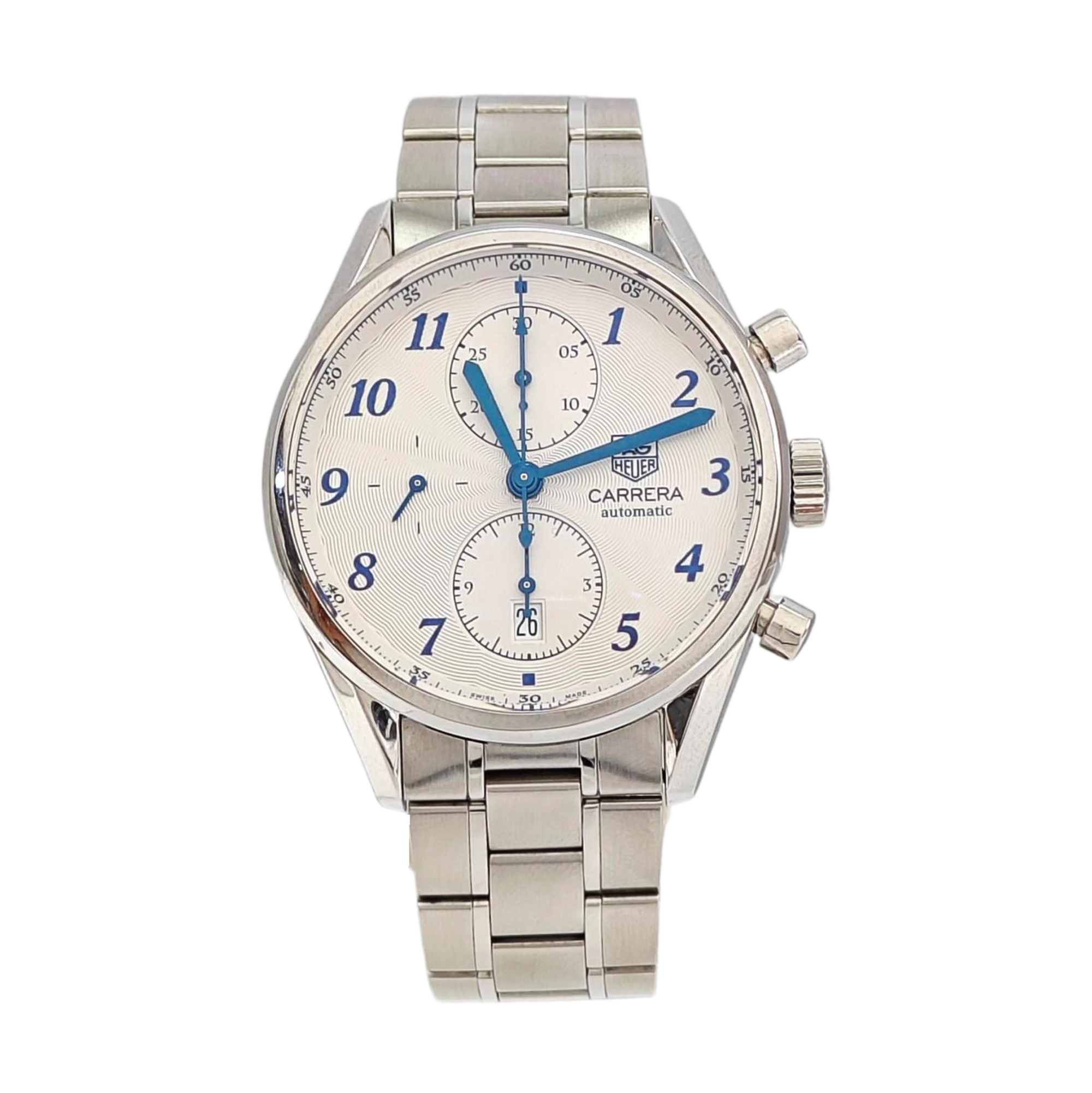 Carrera Tag Heuer 41mm White Automatic Watch