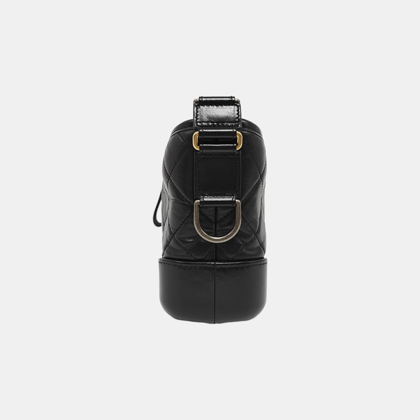 GABRIELLE Small Quilted Vintage Calf Black