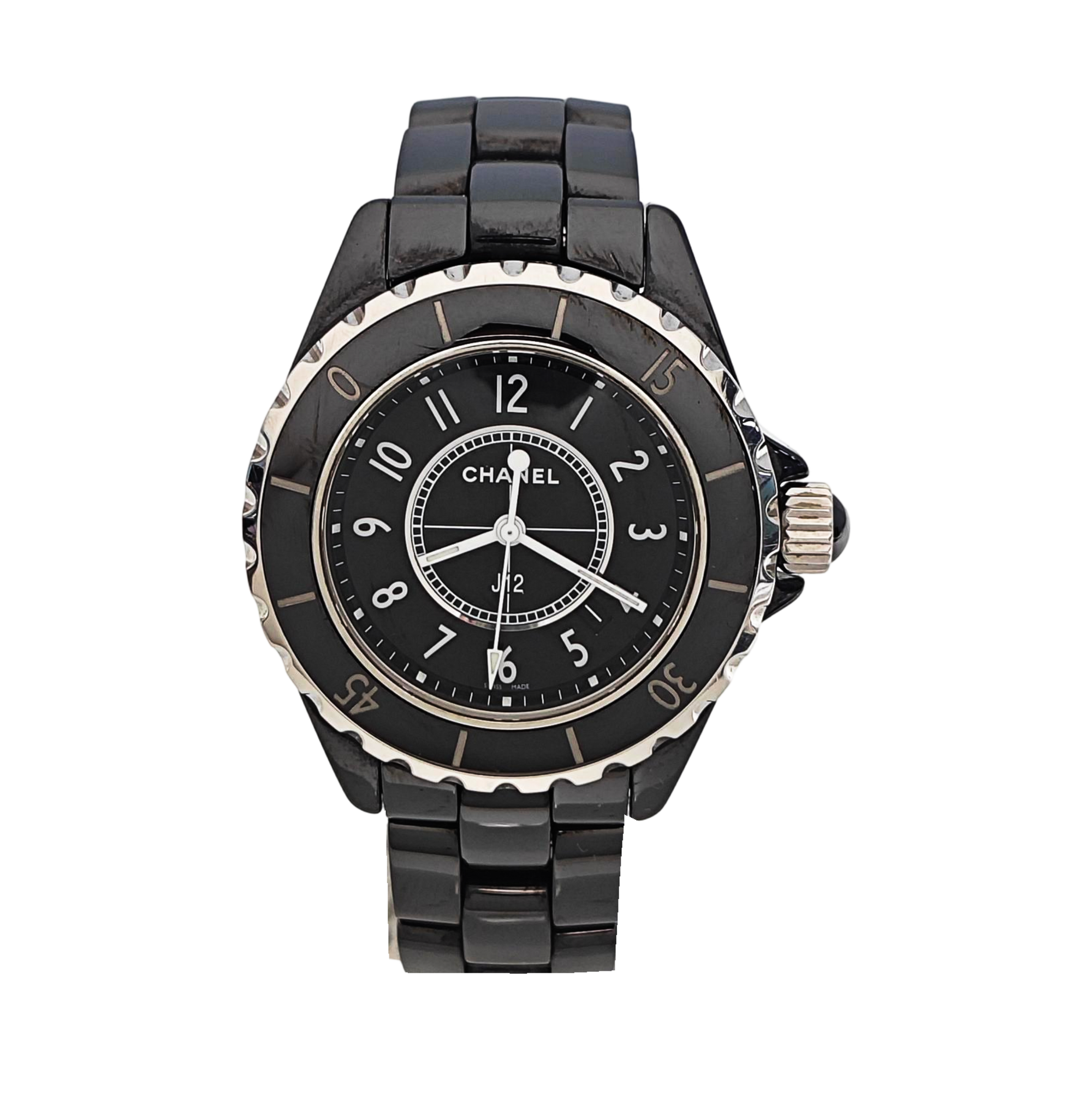 J12 33mm Black Quartz Watch