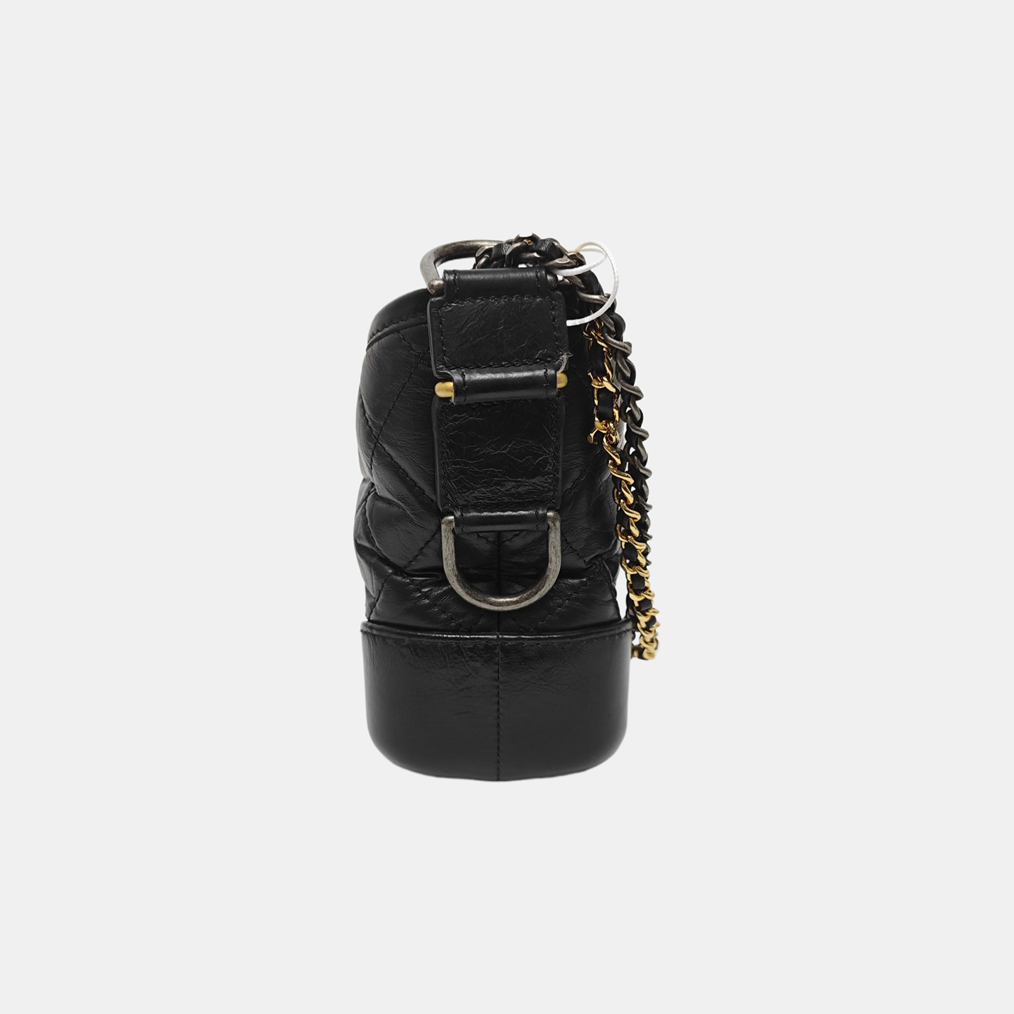 GABRIELLE Small Quilted Calfskin Gray