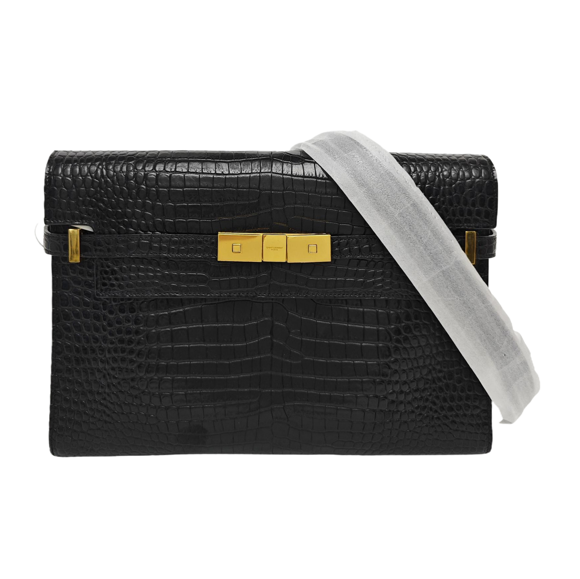 MANHATTAN Medium Calfskin Black