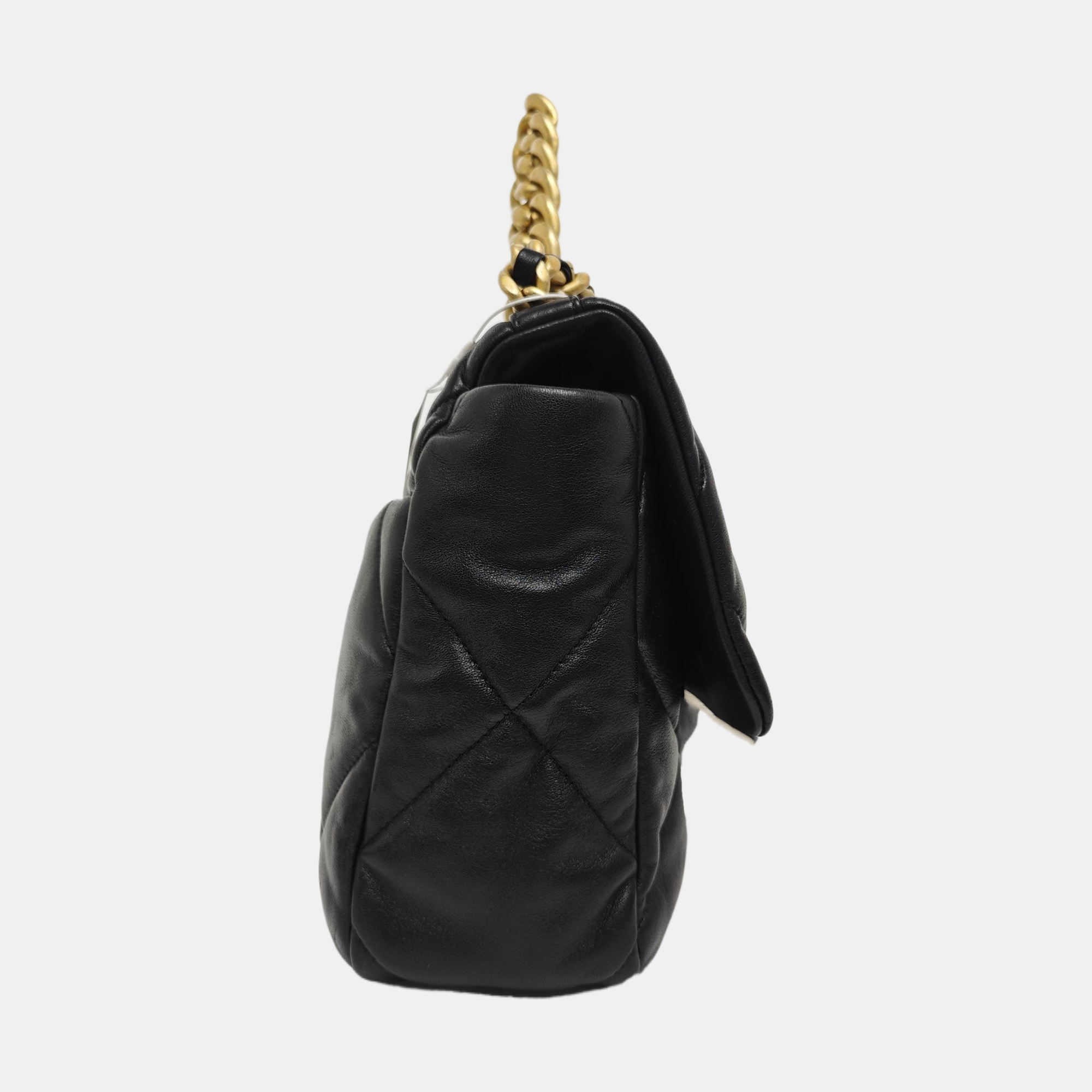 CHANEL 19 Large Quilted Lambskin Black