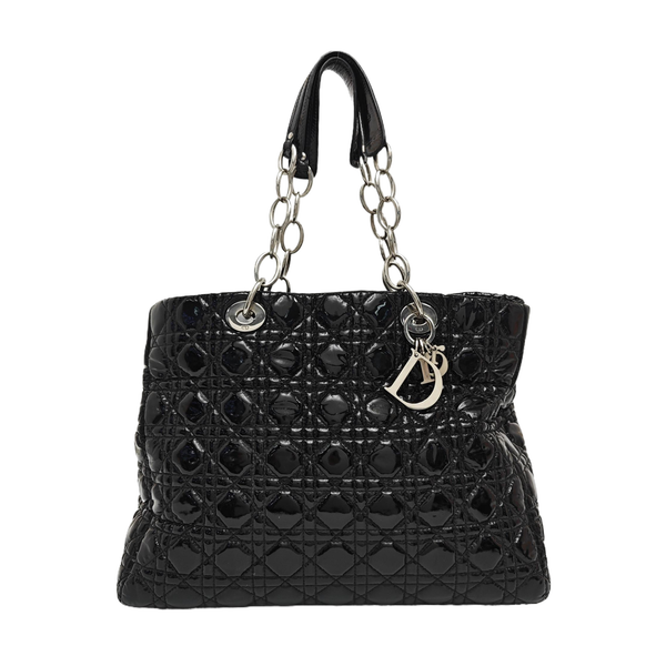 Dior Soft Cannage Patent Leather Black