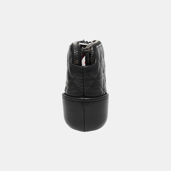 GABRIELLE Mini Quilted Lambskin Black