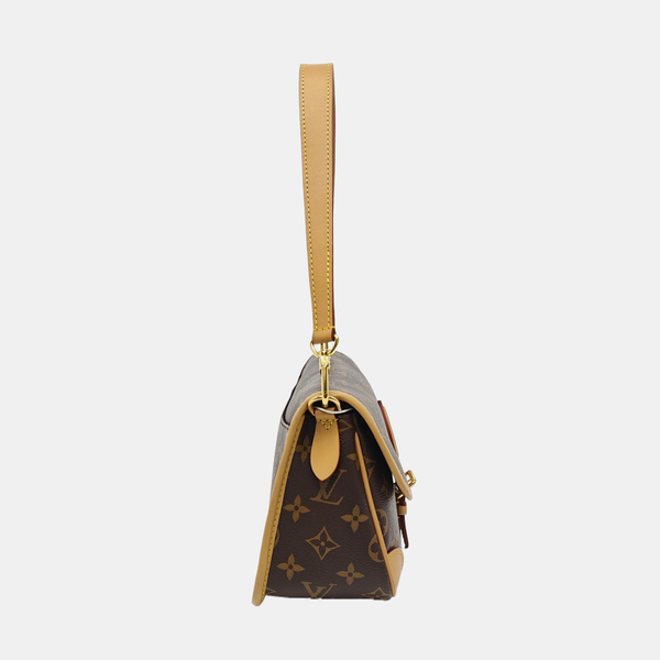 DIANE Monogram Coated Canvas Brown