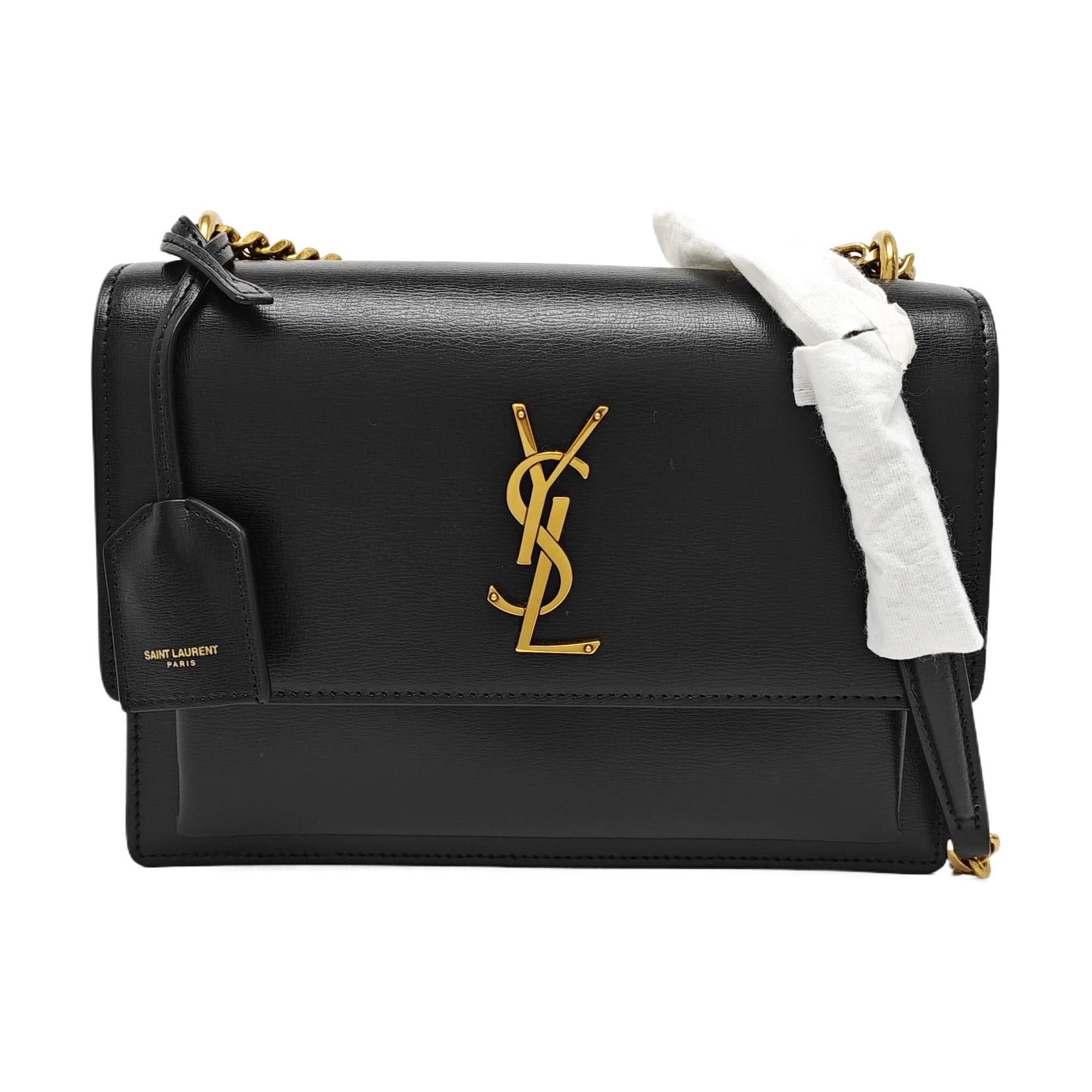 SUNSET Medium Calfskin Black