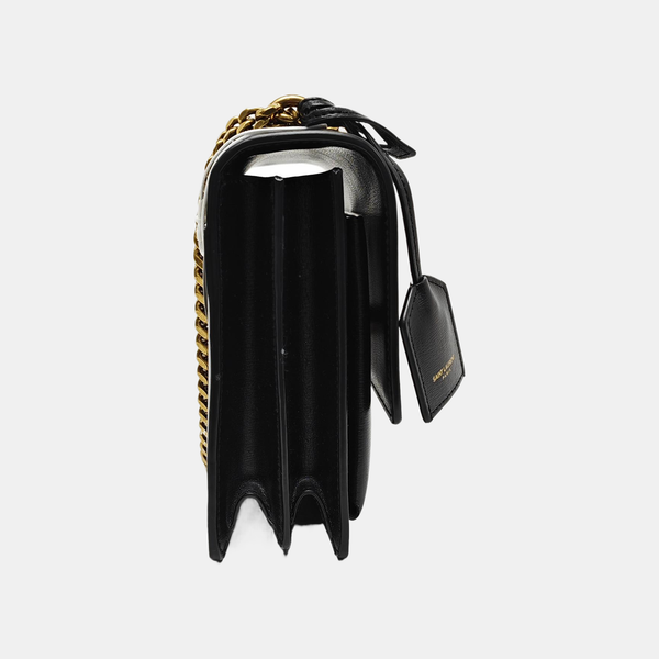 SUNSET Medium Calfskin Black