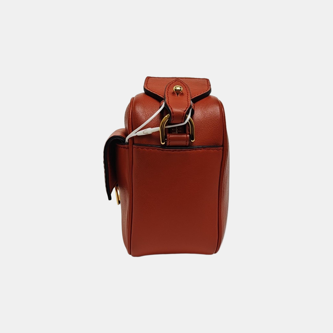 Leather Shoulder Bag Mini Orange