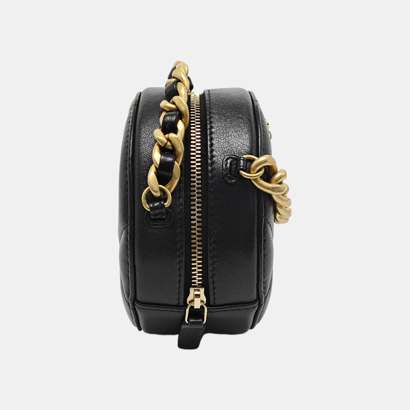 CHANEL 19 Small Quilted Lambskin Black