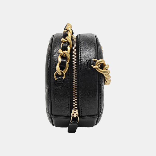 CHANEL 19 Small Quilted Lambskin Black