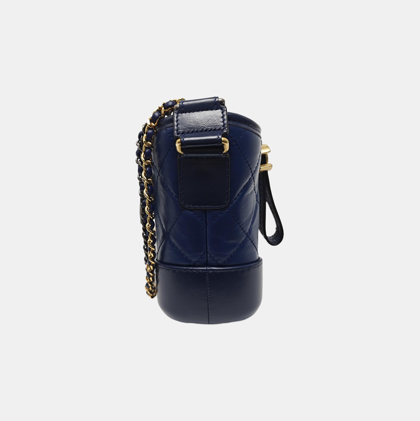 GABRIELLE Small Quilted Calfskin Blue