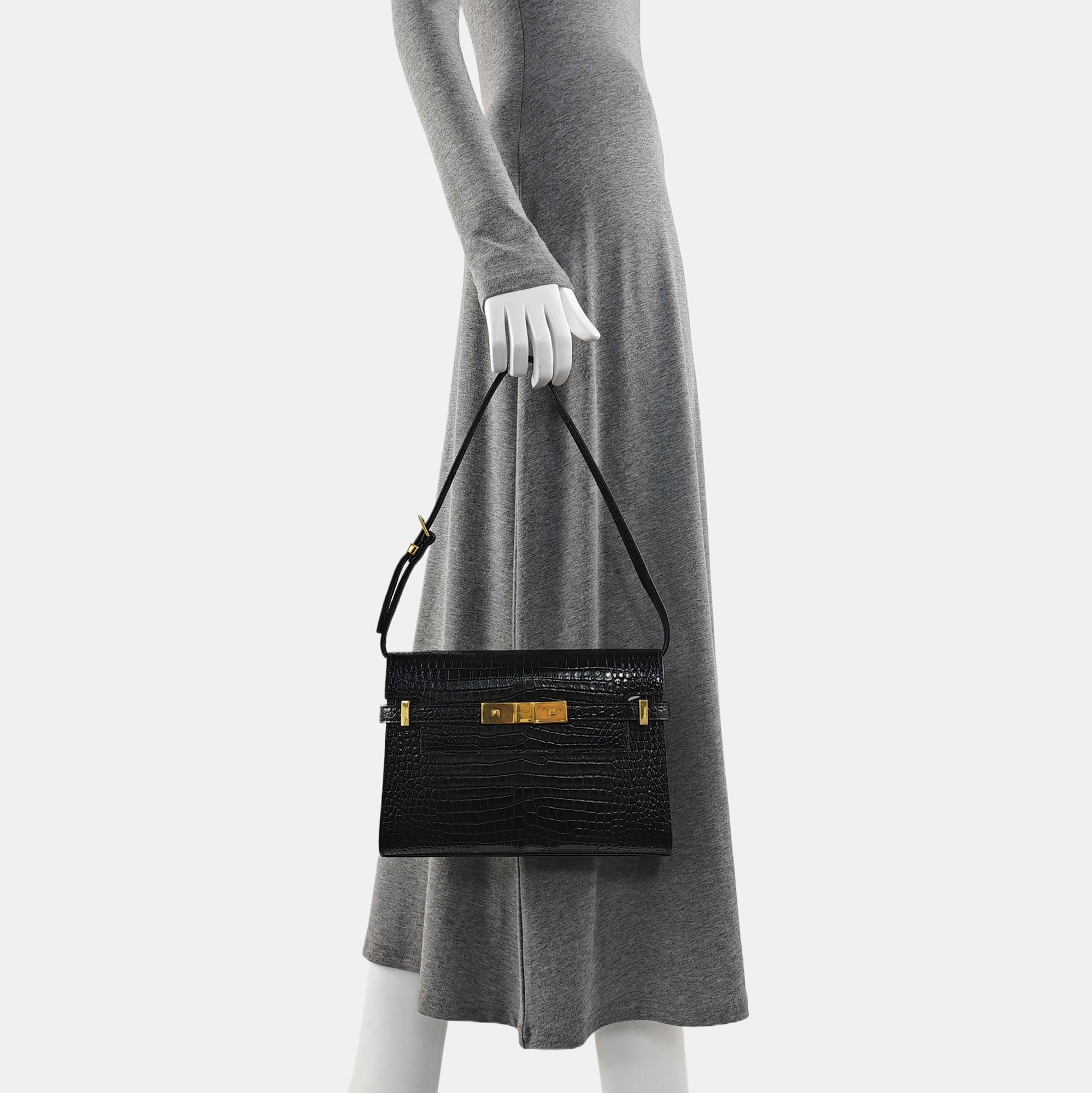 MANHATTAN Small Calfskin Black