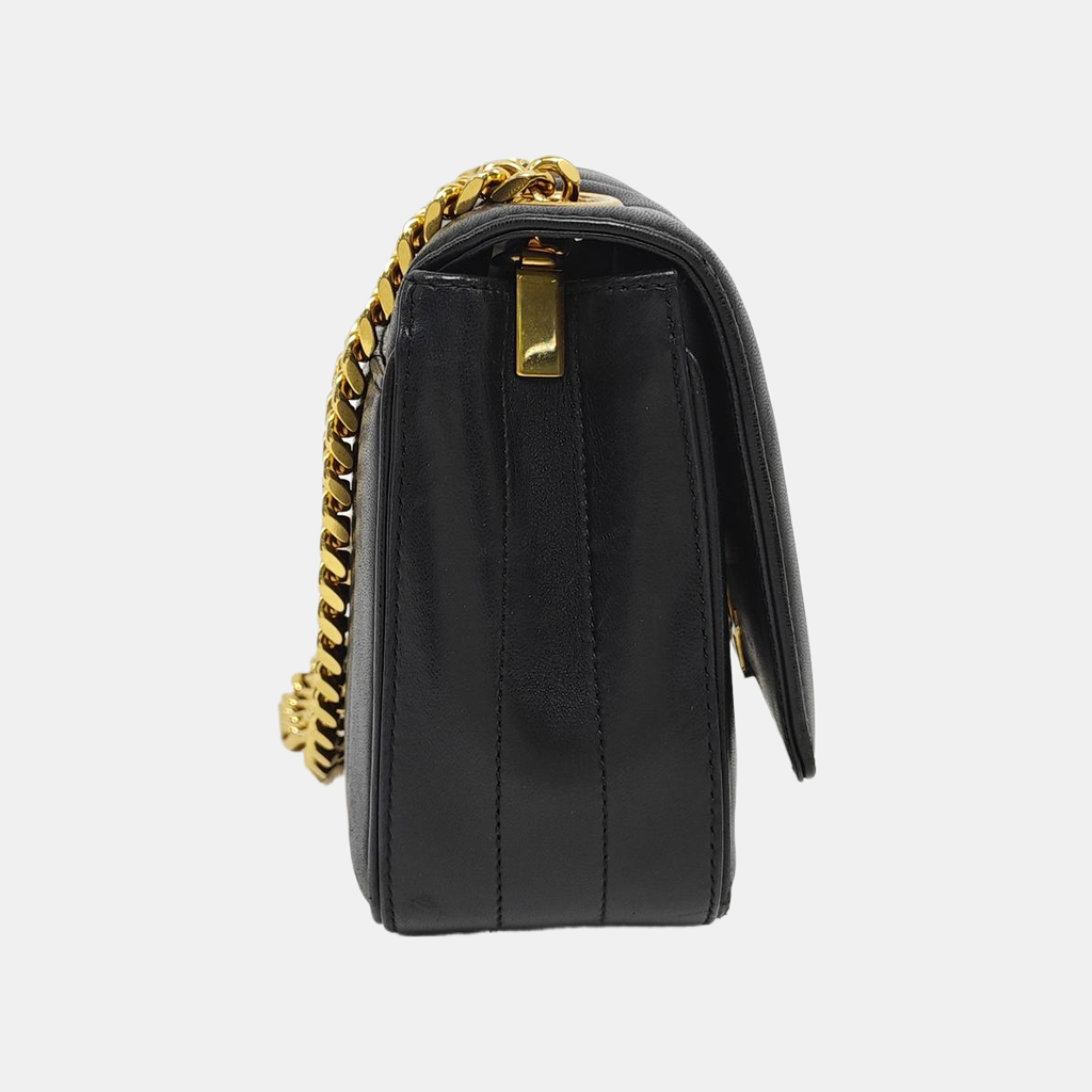 VICKY Small Quilted Lambskin Black