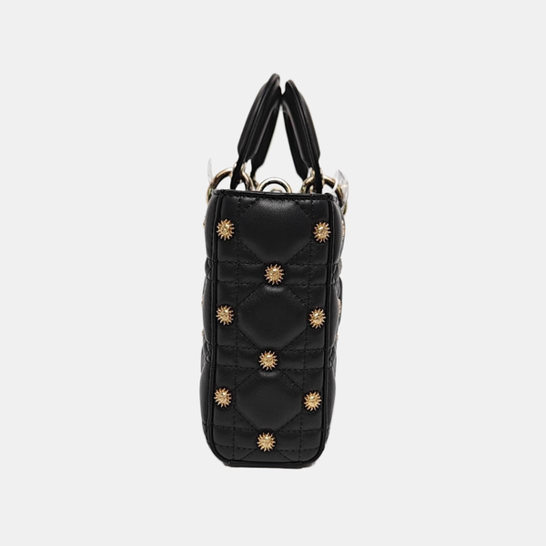 Lady D-Joy Medium Cannage Lambskin Black