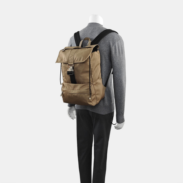 Nylon Backpack Brown