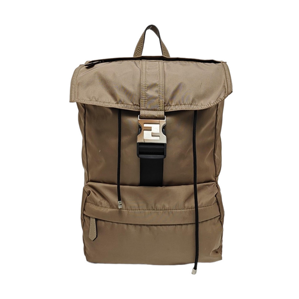 Nylon Backpack Brown