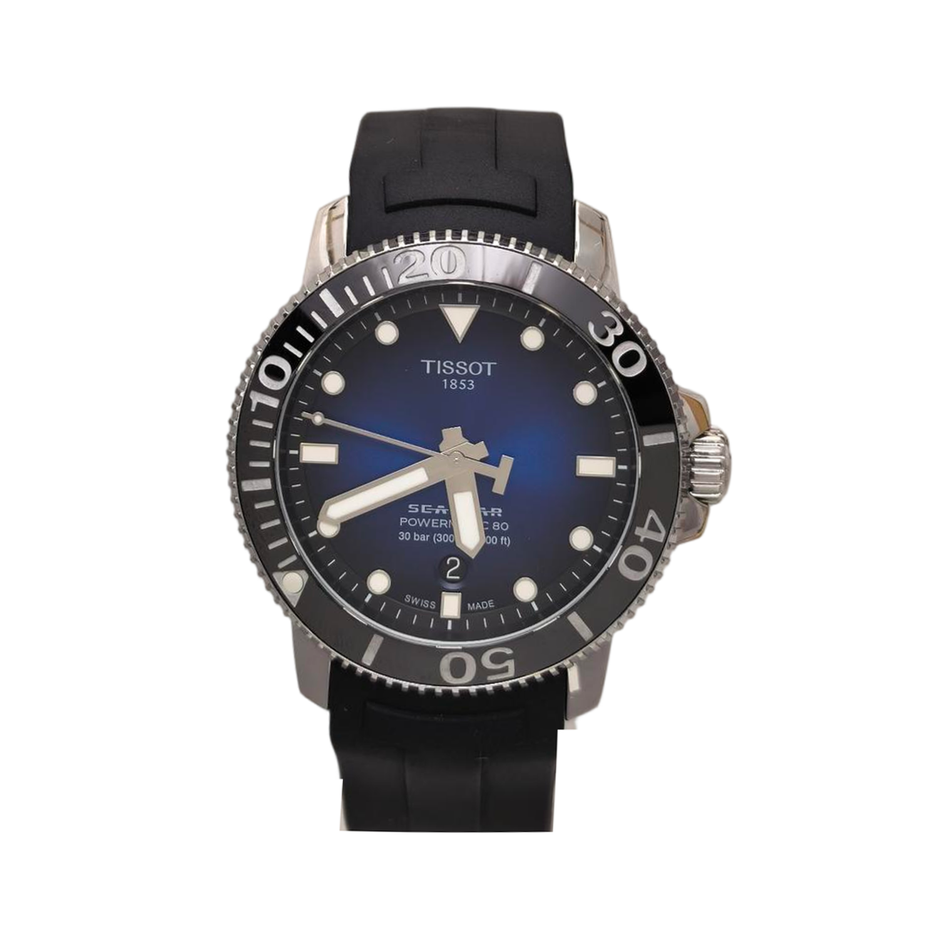 Seastar 43mm Black Automatic Watch