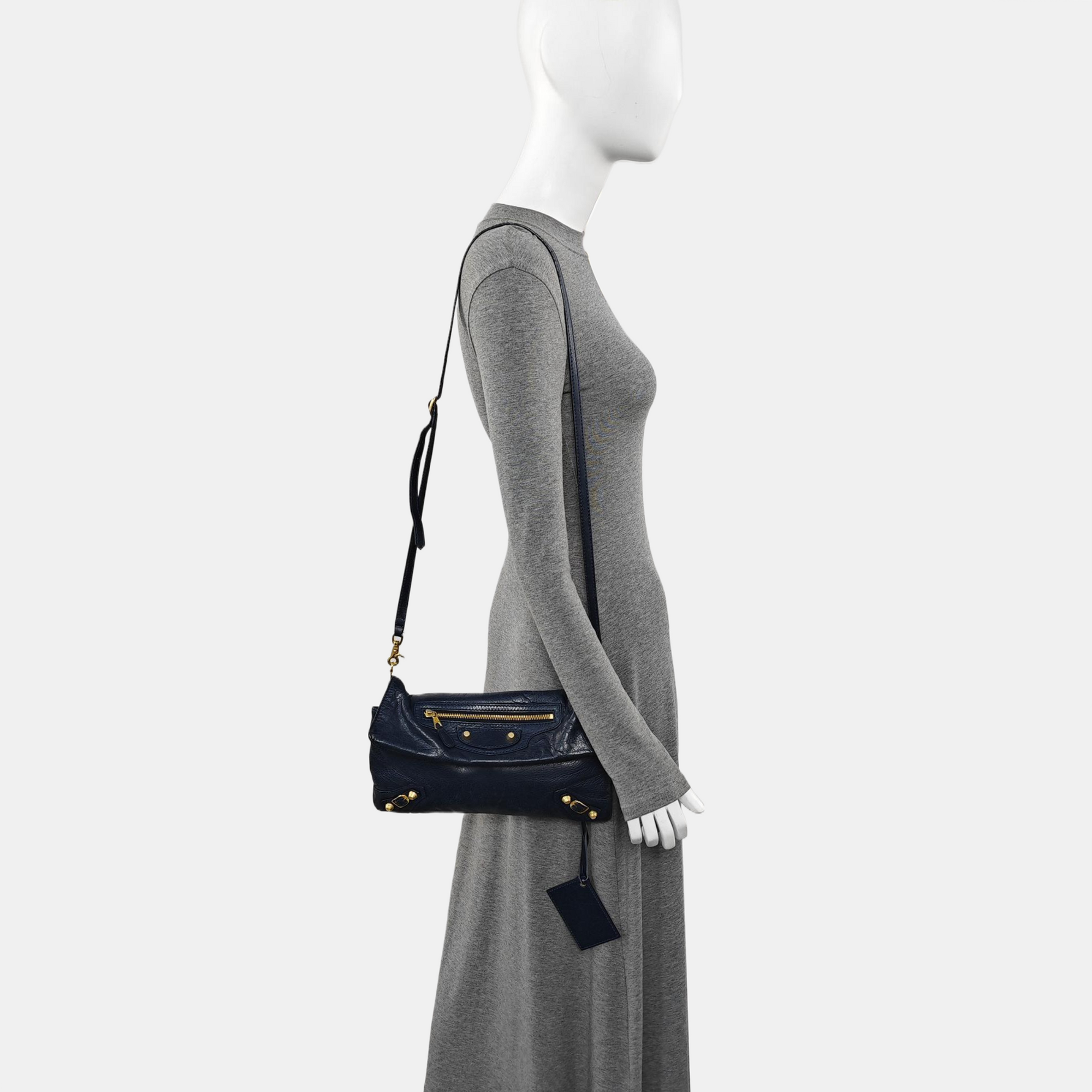 Classic City Small Lambskin Blue